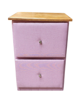 VELADOR DOBLE CAJON LINO PALO ROSA