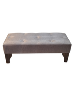 Banqueta Botone Canela Lino 105x40x40 Muebles Rimar