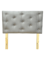 Respaldo 1.5 P Botone Beige Felpa Muebles Rimar