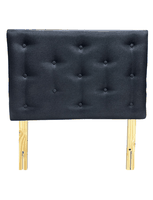 Respaldo 1 Plaza Negro Lino Muebles Rimar