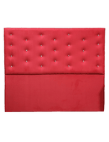 Respaldo Botoné Con Base 2P Rojo Diamante Felpa