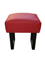 Banqueta Lisa Roja Eco Cuero Rimar