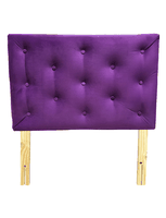 RESPALDO 1 PLAZA FELPA MORADO