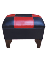 Banqueta Baul Dama Bicolor Eco Cuero 60x40x45x20 Rimar