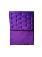 Respaldo 1,5 plaza Morado Felpa Botone Rimar