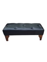 BANQUETA NEGRA ECO CUERO MUEBLES RIMAR