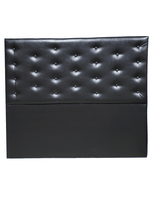 RESPALDO A PISO NEGRO ECO CUERO 2 PLAZAS RIMAR