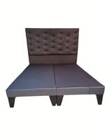 Base Europea Dividida + Respaldo a Piso Gris Oscuro Cavancha