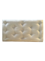 Respaldo 1,5 plaza crudo Felpa Boton Diamante Rimar