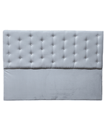 RESPALDO A PISO KING GRIS PERLA DIAMANTE FELPA RIMAR