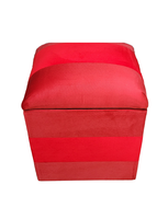 Pouf Baul Bicolor Felpa 40x33x50 Muebles Rimar