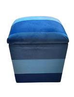Pouf Baul Bicolor Felpa 40x33x50 Rimar