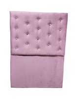 Respaldo 1 Plaza Palo Rosa Botón Diamante a piso Muebles Rimar