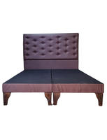 Base Europea Div 2P Respaldo a Piso Chocolate