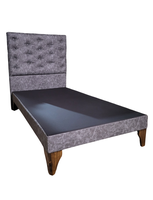 Base Europea 15P Respaldo Gris Eco Cuero a Piso Rimar