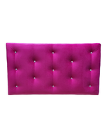 Respaldo 1.5 Plazas Botón Diamante Felpa Muebles Rimar