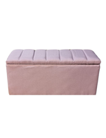 Banqueta Baul Tubular Palo Rosa Lino Rimar