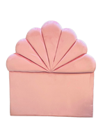 Respaldo 1,5 plaza coral Rosado Felpa a Piso Rimar