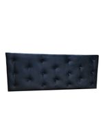 Respaldo 2 Plazas Negro Felpa Muebles Rimar