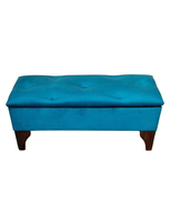 Banqueta Baúl Botone Lake Felpa Rimar