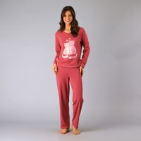 Pijama Cuello Redondo Rojo