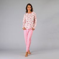 Pijamas Top + Pantalón En Caja Rosa Rubor