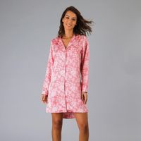 Camisero Satín Print Rosado