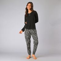 Pijama Abotonado Con Print