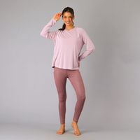 Polera Modal Manga Larga Morado