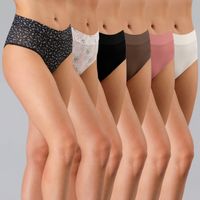 Pack 6X Hikini Algodon Print & Solid