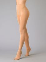 Medias Térmicas Con Pie Beige