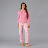 Pijamas Top + Pantalón En Caja Rosado