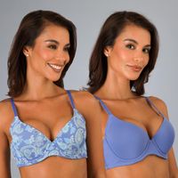 Pack 2X Sostén Perfect Cover Azul