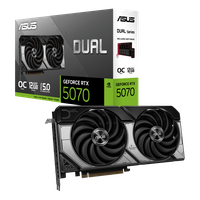 Tarjeta de Video ASUS DUAL NVIDIA GeForce RTX 5070 OC Edition 12GB GDDR7 192 bit PCI e 5 0
