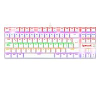 Teclado Gamer Redragon Kumara K552 White, Rainbow
