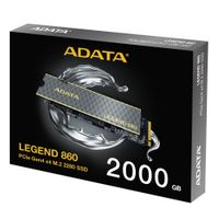 Unidad SSD ADATA Legend 860, 2TB, M.2 2280, NVMe PCIe 4.0 x4, Lec. 6000MB/s Esc. 5000MB/s