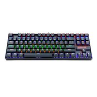 Teclado Gamer Redragon Kumara K552 RGB, TKL, Switch Red, Español, Black