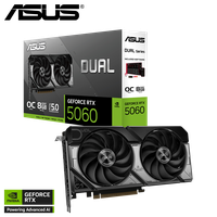 Tarjeta de Video ASUS DUAL NVIDIA GeForce RTX 5060 OC Edition, 8GB GDDR7, 128-bit, PCI-e 5.0