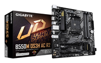 Placa Madre Gigabyte B550M DS3H AC R2 - Socket AMD AM4, Wi-Fi, PCIe 4.0, RGB Fusion, Micro-ATX