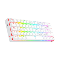Teclado Gamer Redragon K630 Dragonbron, RGB, Cableado, Brown Switch, Español, Color Blanco