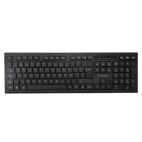 Teclado Inal mbrico Philco Wireless 2 4GHz Teclas Multimedia Negro