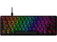 Teclado Gamer Mecánico HyperX Alloy Origins 60%, Switches Red, RGB, PBT, Layout Inglés, USB-C