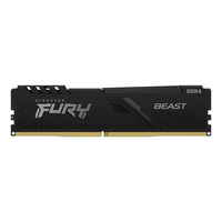 Memoria RAM DDR4 32GB 3200MT/s Kingston Fury Beast Black, CL16, DIMM, Intel XMP 2.0, 1.35V