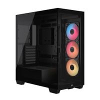 Gabinete Gamer Corsair 3500X RS R ARGB Mid Tower Vidrio Templado 3 Fans Black