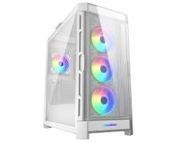 Gabinete Gamer Cougar DuoFace Pro RGB White, Mid-Tower, 4 Ventiladores Incluídos, Blanco