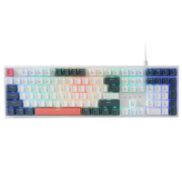 Teclado Gamer Redragon Trundle K668, Mecánico, Español, Switch Red, Full Size, Blanco/Negro/Rojo