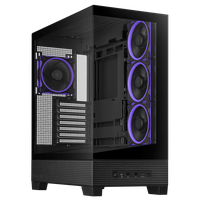 Gabinete Gamer ASUS A31 Plus Mid Tower Vidrio Templado Incluye 4 Ventiladores ARGB Negro