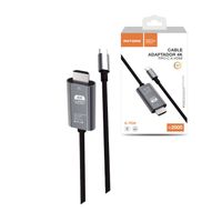 Cable de Video Motomo, USB-C a HDMI, 4K60Hz, 2 Metros, Negro