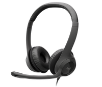 Audífonos con Micrófono H390 Logitech ClearChat Comfort , Alámbrico, USB, Negro