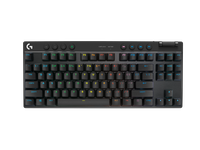 Teclado Mecánico Inalámbrico Logitech PRO X TKL LIGHTSPEED, Switch GX Brown, Inglés, Black